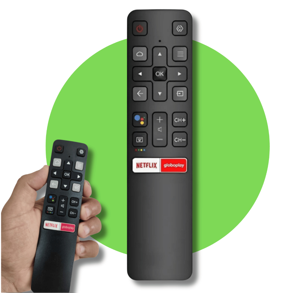 Controle Remoto Smart TV Compatível TCL SEMP LCD LED 4K Android RC802V Substituição Reposição