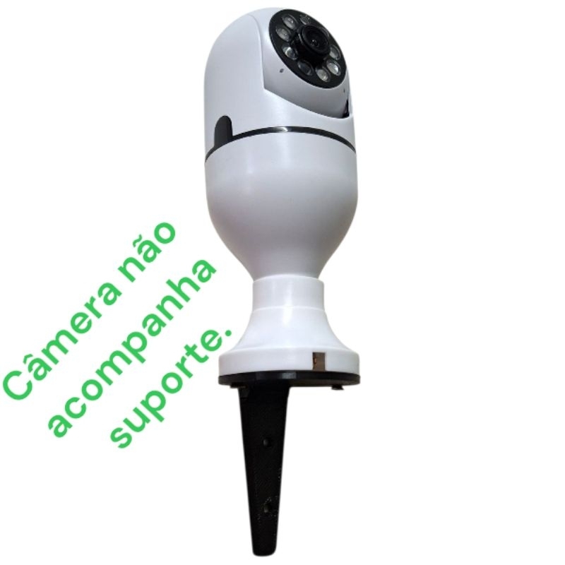 Suporte Base Fixação Parede Câmera De Segurança Lâmpada Infravermelho Sem Fio Para Uso Externo 360 wifi CFTV CCTV