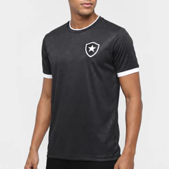 Camisa Botafogo Renascer Masculina Adulto Glorioso Oficial Licenciada Preta