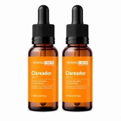 KIT 2 Unidades Sérum Clareador Facial Dermachem 30ml Niacinamida 5% Ácido Mandélico Anti Manchas e Antienvelhecimento