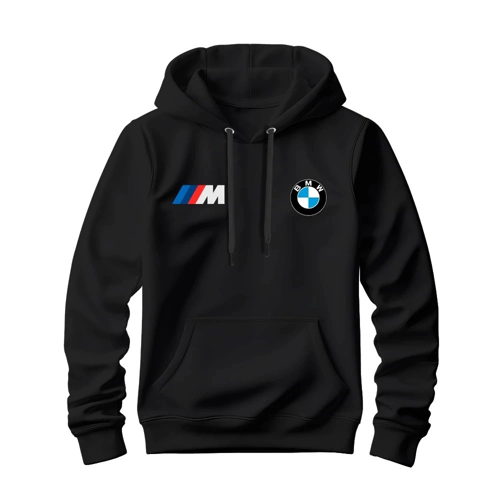 Moletom Canguru Carro Esportivo Luxo Blusa de Frio Unissex BMW Premium Alta Qualidade