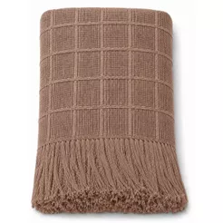 Manta Xale 100% Algodão Franjas Sofá 1,70x1,40 Decorativa Cama Poltrona Toque Macio