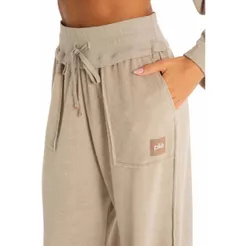 Calça Pantalona Feminina Estonada Com Bolso Athleisure Spa Cintura Elástica Casual Confortável