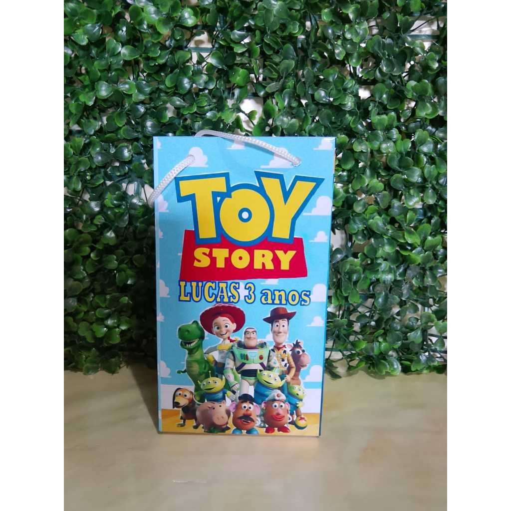 Sacolinha Surpresa Personalizada toy story Qualquer Tema | Lembrancinha com nome e idade
