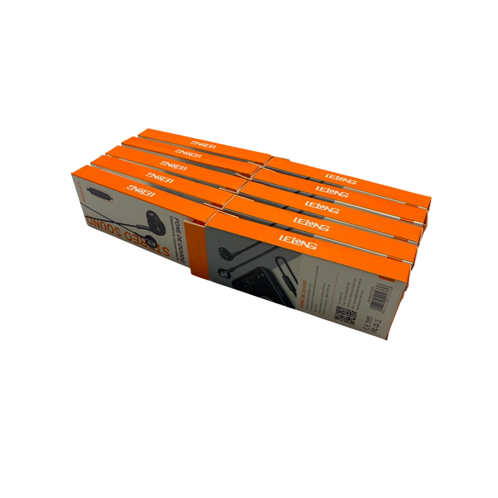 KIT 10 FONES SOUND STEREO CORES DIVERSAS LE-0233