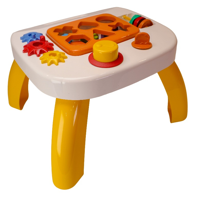 Mesa de Atividades Infantil Multifuncional 5 em 1 | Engrenagens e Encaixes | +12