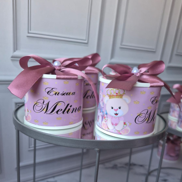 Kit Tubolata Personalizada 5x6cm Lembrancinha Maternidade Batizado Aniversario Cha de Bebe