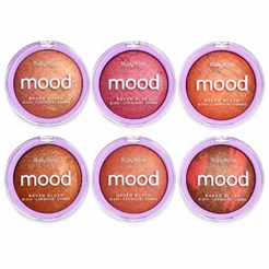 Blush Ruby Rose Feels Mood com Efeito Marmorizado em Pó Compacto