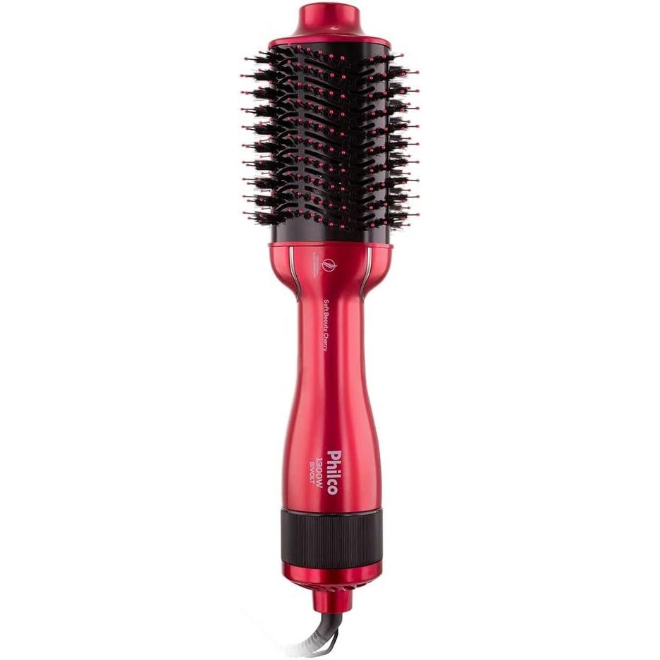 Escova Secadora Philco 4 em 1 Bivolt Soft Beauty Cherry - Bivolt