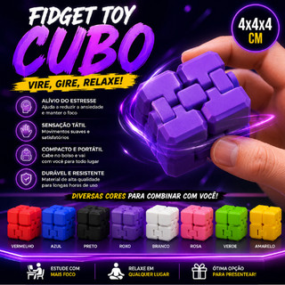Fidget Toy Cubo Articulado – Alívio do Estresse e Diversão Garantida