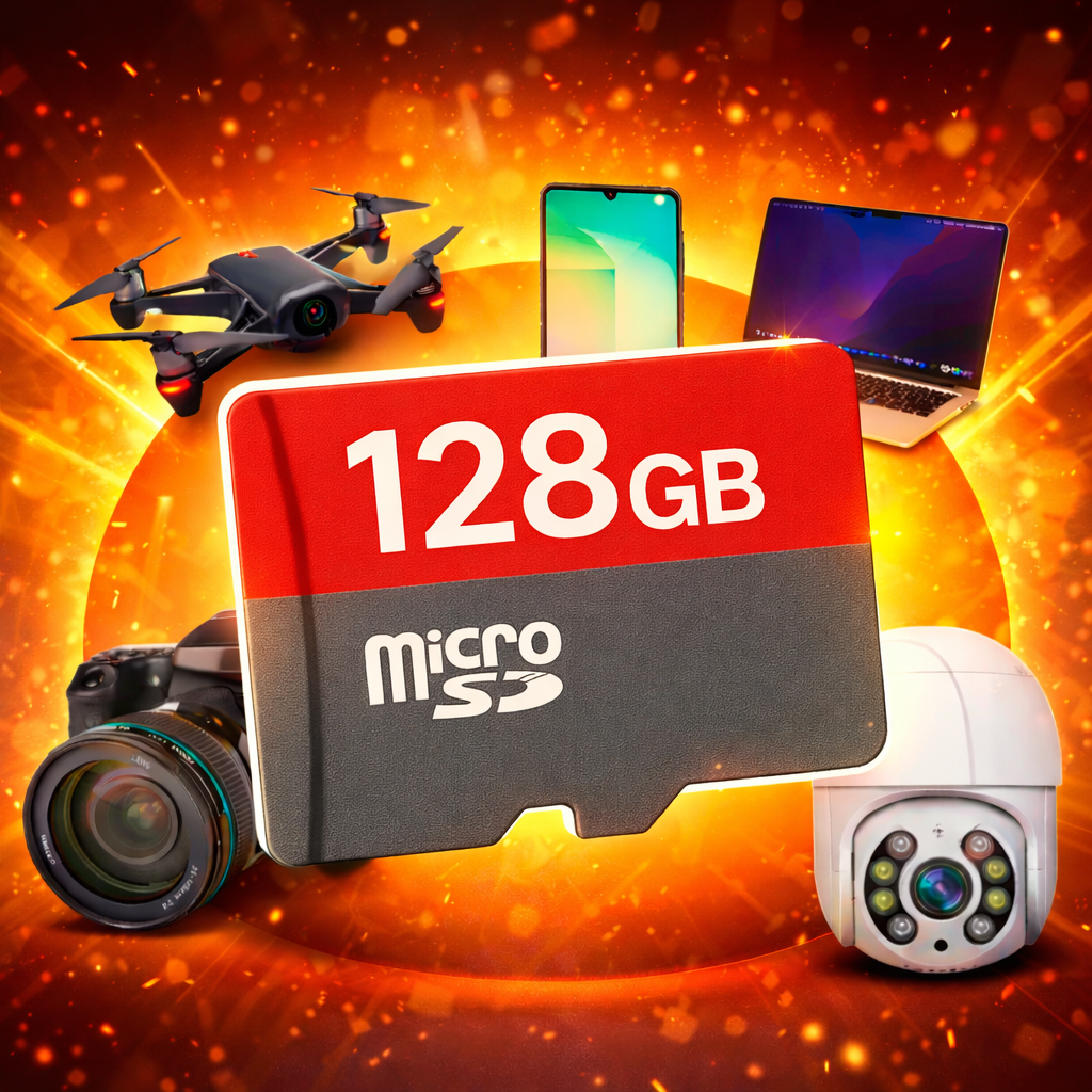 Cartao de Memoria 128Gb Micro SD ultra 100MB/s para celular e Câmera Wi-fi  Drone Celular Tablet Notebook