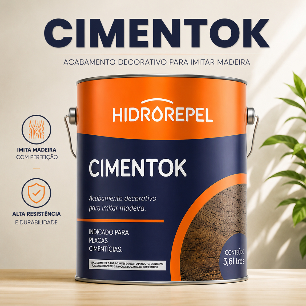 Gel Envelhecedor Gel Imita Madeira Envelhecida Gel de Madeira Cimentok Castanho 