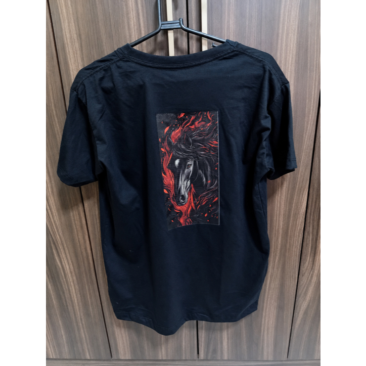 Conjunto Camiseta Preta Algodão Estampada + Tênis Masculino Esportivo Casual