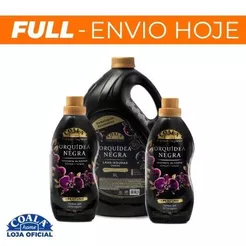 Kit Coala Laundry Orquidea Negra - 1 Lava Roupas 5L + 2 Amaciantes Concentrados 1L
