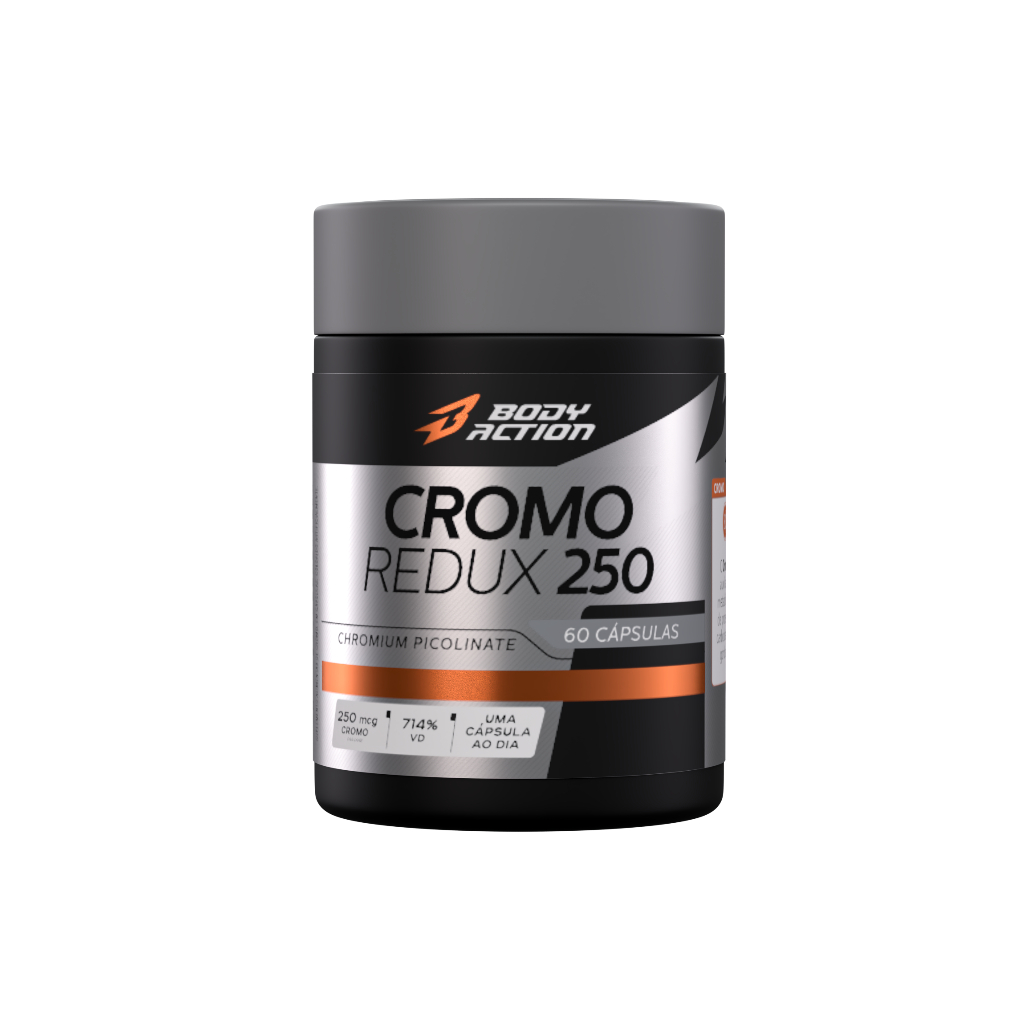 Picolinato De Cromo Redux 250 Bodyaction 30 Cápsulas