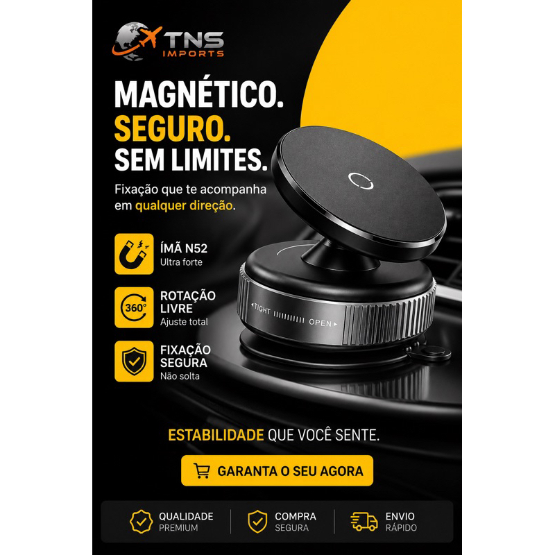 Suporte Magnetico Premium O Mais seguro.