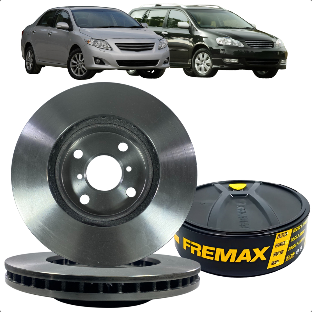 Imagem Par Disco Freio Dianteiro Ventilado Toyota Corolla Fielder