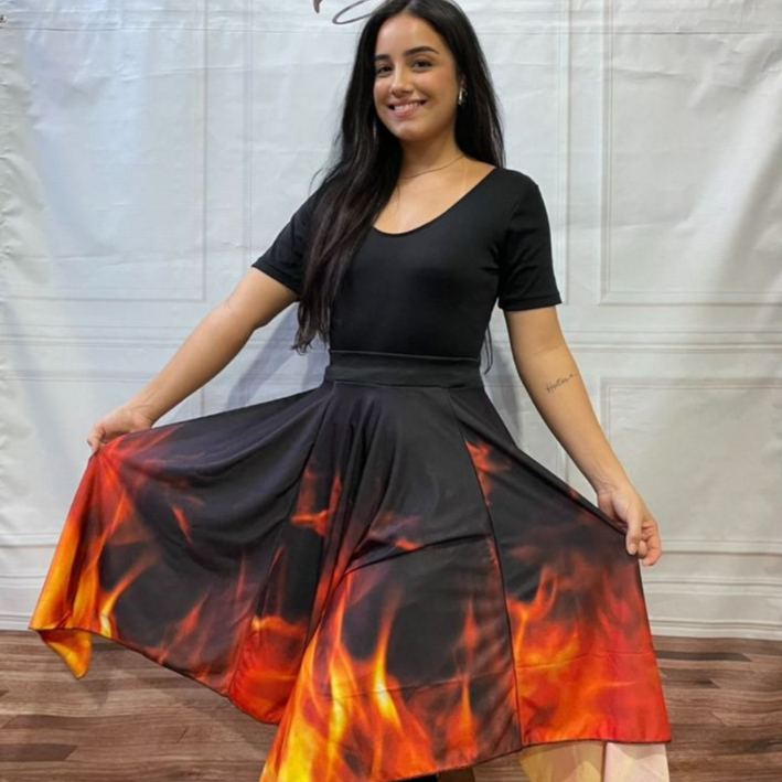Saia de Fogo e nações Dança Pentecostes Gospel Adoração Bandeiras