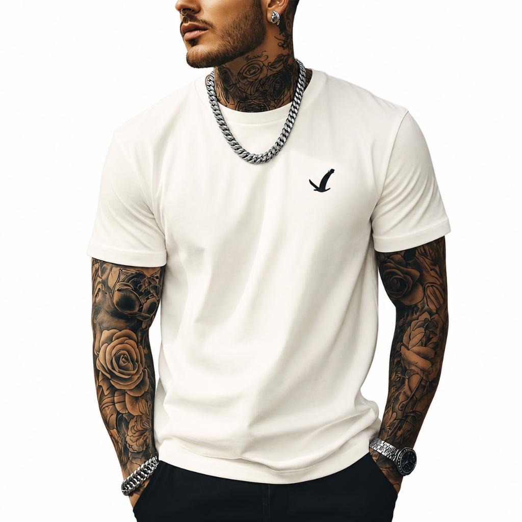 Camiseta Masculina Estampada Aguia Camisa 100% Algodão Premium Academia Dia a Dia Confortável