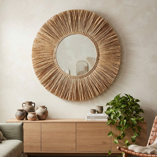 Mandala Luar 1mt Palha De Taboa Coisas Diferentes Para Casa Decoração Elegante Papel de Parede Natal