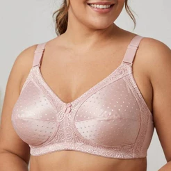 Kit 2 Sutiã Cetinete Reforçado Plus Size Poá Premium Conforto e Sustentação Moda Lingerie Feminina