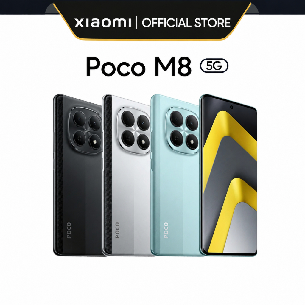 Xiaomi Poco M8 5G, Versão Global, Processador Snapdragon 6 Gen 3, Câmera de 50MP