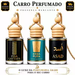 Cheirinho Árabe Carro Aromatizante Automotivo Disponível em 1 ou 3 Unidades | Escolha sua Fragrância