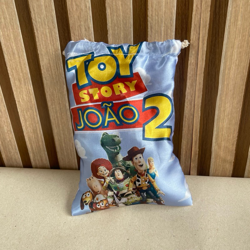 Bolsinha Sacolinha Personalizada Surpresa Toy Story/QUALQUER TEMA 15x20 cm Lembrancinha Festa Infantil