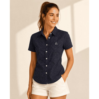 CAMISETE TRICOLINE POA MANGA CURTA BOTÕES
