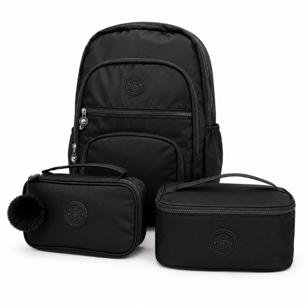 Mochila Bolsa Feminina Impermeável Grande Resistente Notebook Escolar Faculdade Viagem Moderna