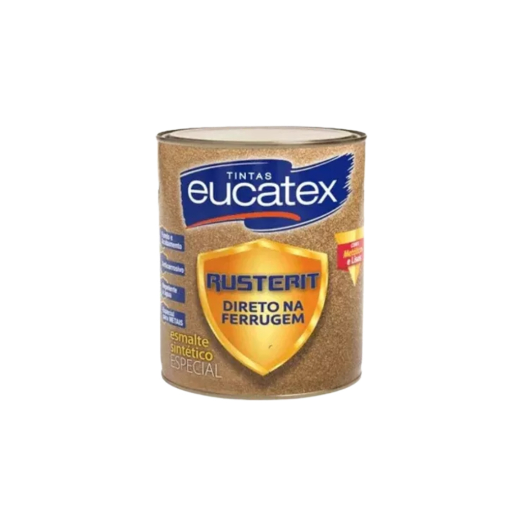 Tinta Eucatex Para Ferro E Metais Direto Na Ferrugem 900ml