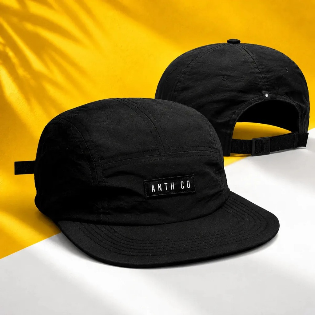 Boné Anth Co Aba Reta Water Five Panel Corrida Caminhada Strapback Impermeavel Masculino Feminino Esportivo