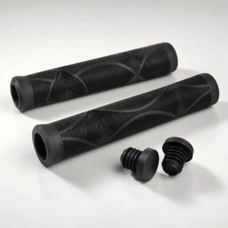 Manopla Punho Bmx Absolute Bmx4 165mm Grau Sem Flange Preto Modelo Gios Hupi VikingX GTA
