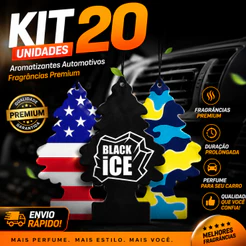 Kit 20 Cheirinho Aromatizante Para Carro Novo Cheiroso Cheirinho De Carro Aromatizador Sortidos