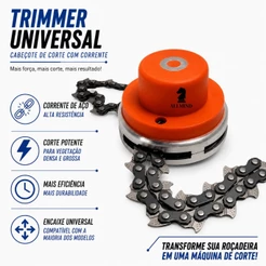 Trimmer Para Roçadeira Universal Cabeçote Bobina Multi Marcas Bate Libera Reforçado