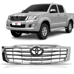 Grade Central Radiador Hilux 2012 2013 2014 2015 PickUp 1ª Linha Novo