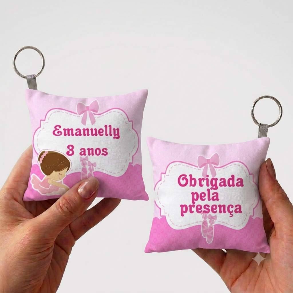 50/10un Almochaveiros Personalizados Bailarina Rosa Lembrancinhas Para Aniversario Infantil Menina