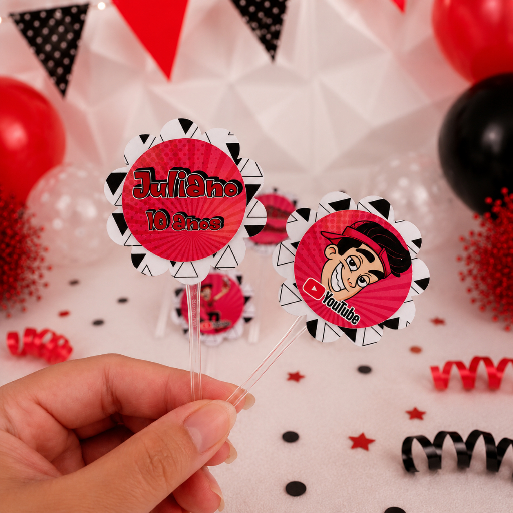 TOPPER DE DOCES OU CUPCAKE ENALDINHO/ENALDINHO PERSONALIZADOS/LEMBRANCINHA DE FESTA/ANIVERSÁRIO/PERSONALIZADAS/ENALDINHO