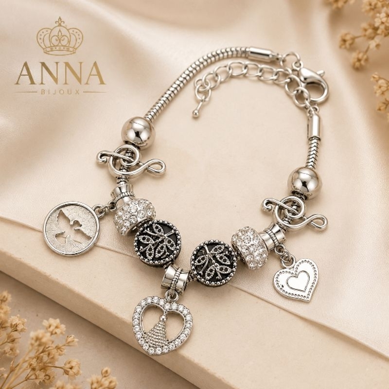 Pulseira Bijoux Luxo Berloque Nossa Senhora Aparecida