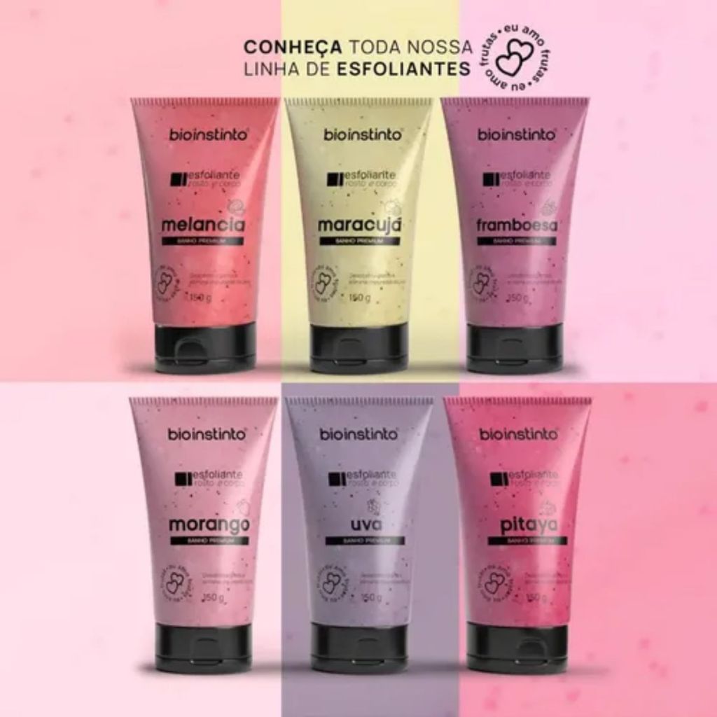Esfoliante Corporal e Facial Bio Instinto 150g - Limpeza, hidratação e renovação