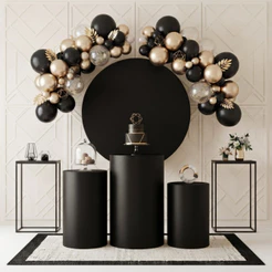 Kit Capas Festivas Para Painel e Cilindros Lisos Cores Aniversario Decoração Lançamento Oferta Bibi