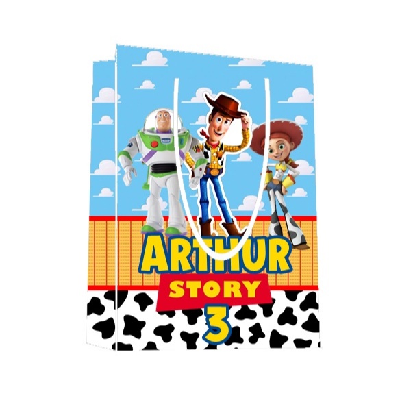 Sacolinha Toy Story Personalizada para Aniversário/ Lembrancinha Festa Infantil / Qualquer nome e idade
