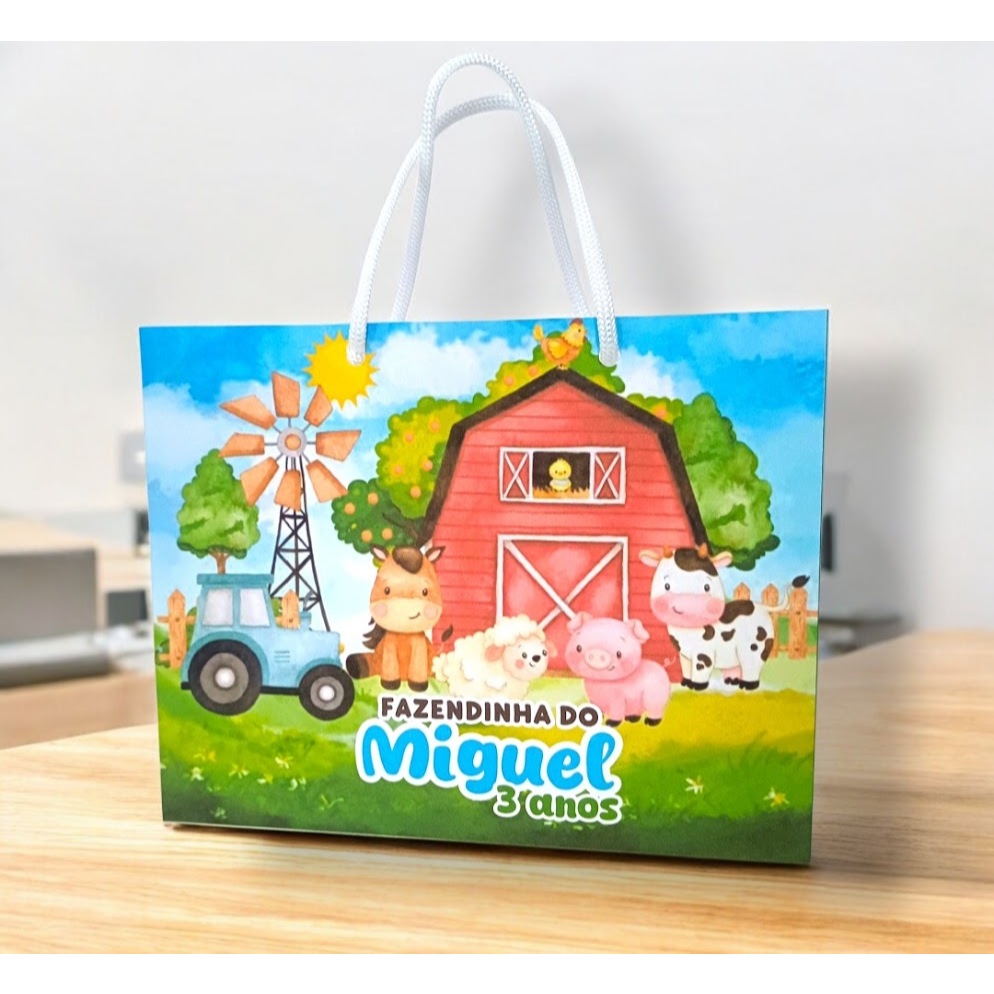 SACOLINHA FAZENDINHA  Personalizado-PEGUE E MONTE | Lembrancinha | Aniversário Fazendinha