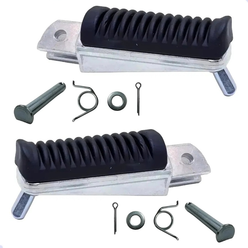PAR DE PEDALEIRA DIANTEIRA MOTO FAZER 250 / XJ6 600 / MT03 / MT07 / MT09