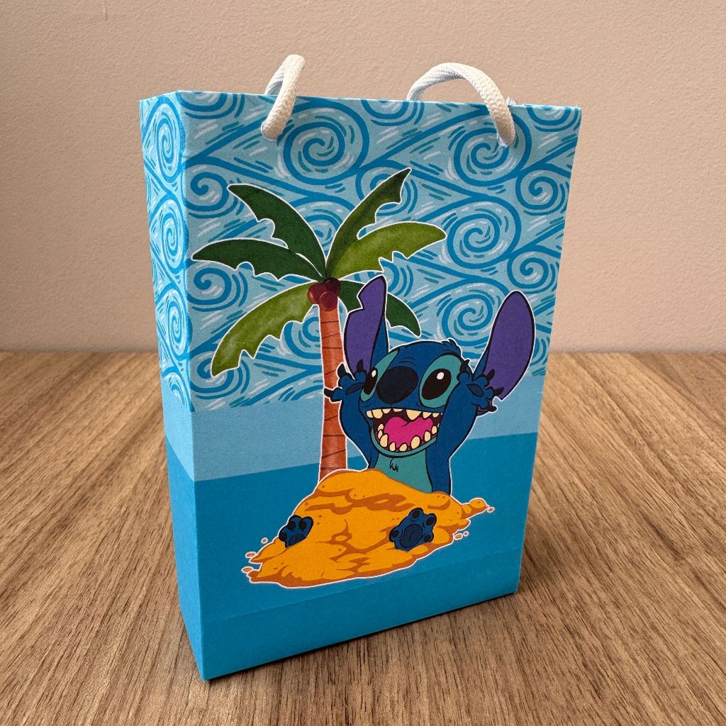 Sacolinha surpresa Stitch TAMANHO P - sacola lembrancinha Stitch, festa infantil Stitch