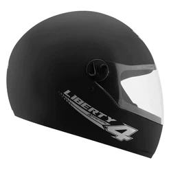 CAPACETE MOTOBOY FECHADO PRO TORK LIBERTY 4 PRETO FOSCO PASSAGEIRO Mototaxi UBER 99