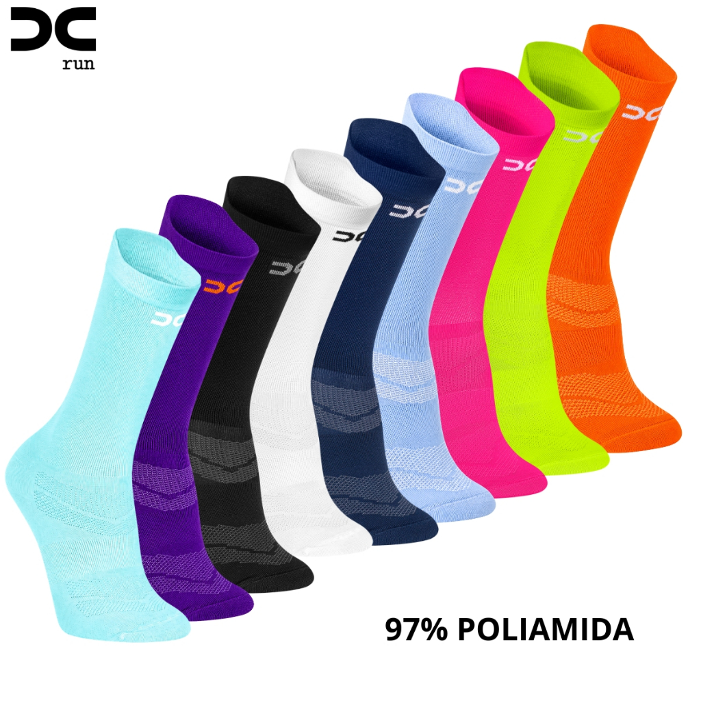 Kit 3 Par Meia Esportiva Unissex Corrida Ciclismo Spinning Academia Confortável Respirável Promoção