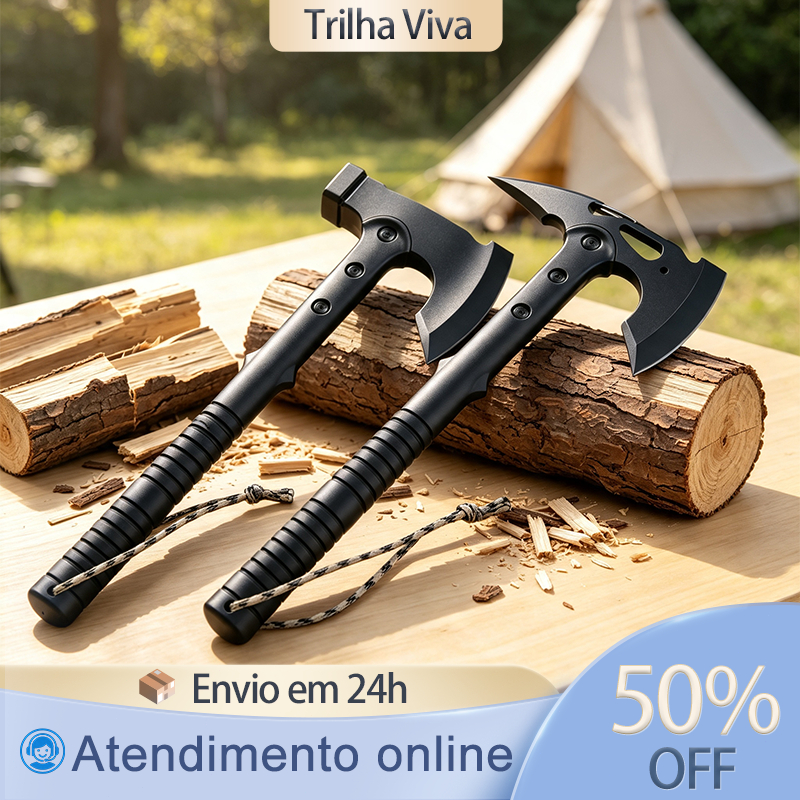 Machado Multifuncional De Sobrevivência Para Camping Trilha E Aventura Ferramenta Resistente Outdoor