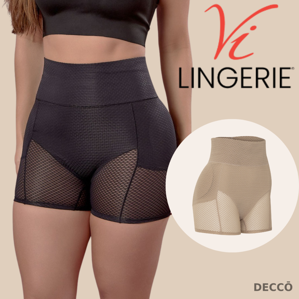 Short Cintura Alta Vilingerie Com Bojo Modela Gluteos E Nao Enrola
