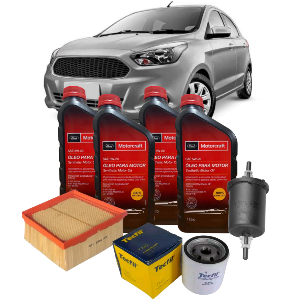 Kit Revisão Ford Ka 1.0 1.5 4L 5w20 FORD Motorcraft Original